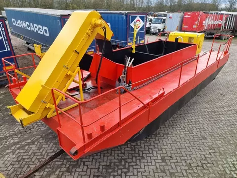 Deutz Zelf varend Ponton - Nieuwe DEUTZ motor - NIEUWCONDITIE Ponton - water cleaning - Garbage boat
